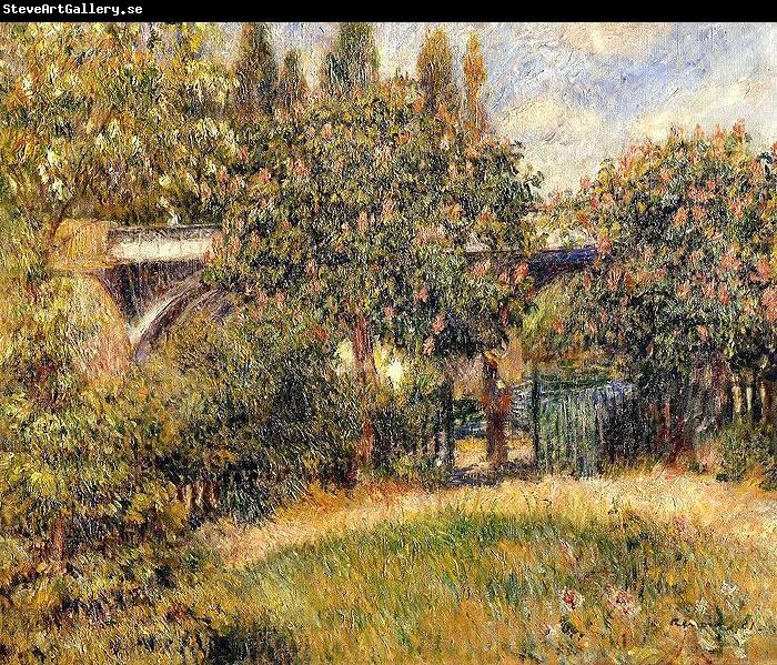 Pierre-Auguste Renoir Le Pont du chemin de fer a Chatou